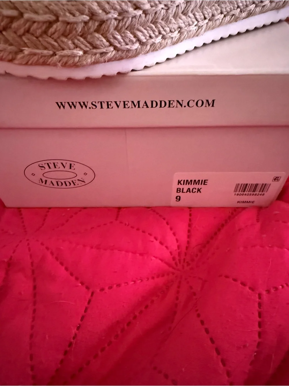 Steve Madden Black Elastic Espadrille Platform Sandals